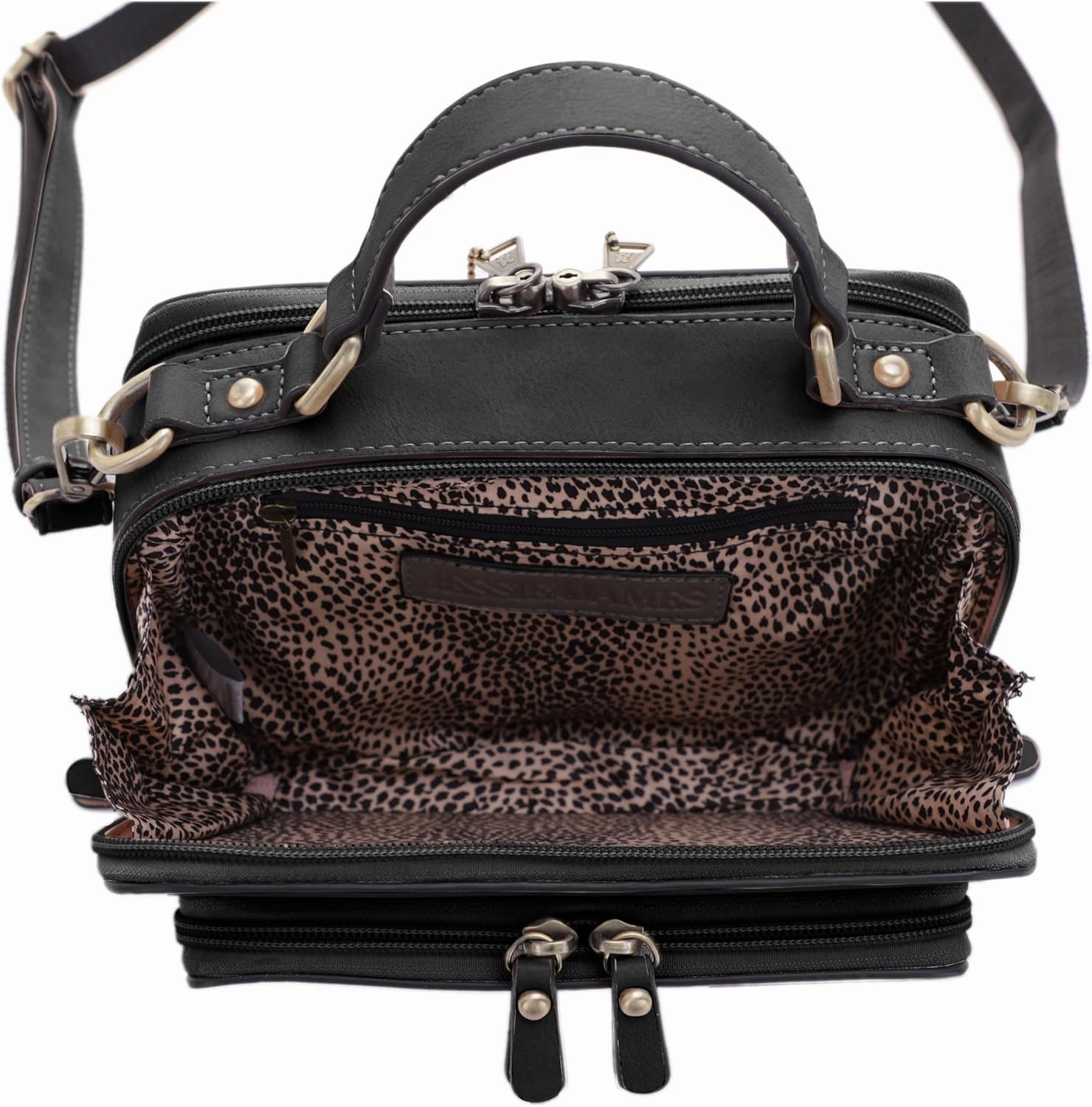 JESSIE & JAMES PANDORA Compact Concealed Carry Crossbody Satchel Purse