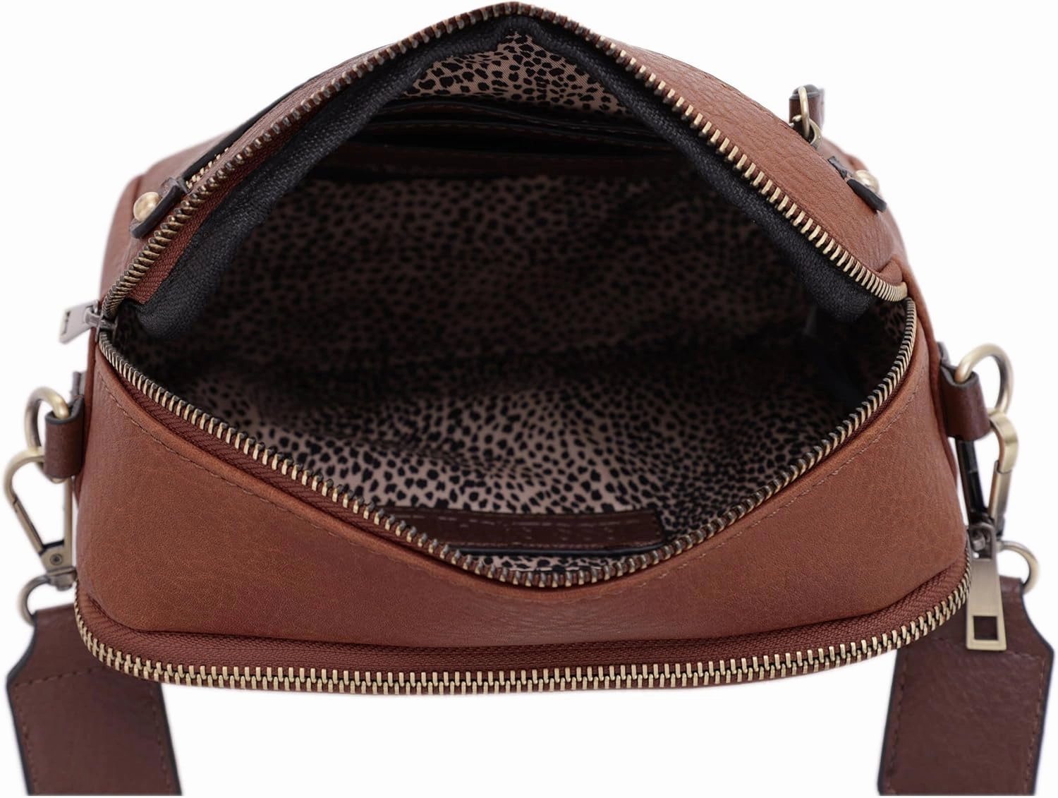 JESSIE & JAMES Small Concealed Carry Camera Crossbody Purse with Wide Shoulder Strap