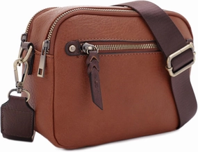 JESSIE & JAMES Small Concealed Carry Camera Crossbody Purse with Wide Shoulder Strap