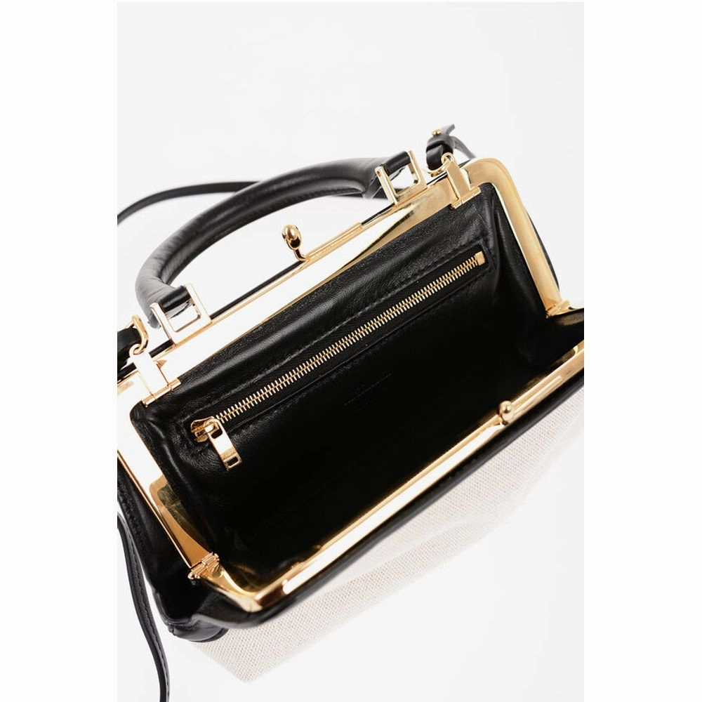 Jil Sander Canvas Minibag with Removable Shoulder Women's Strap