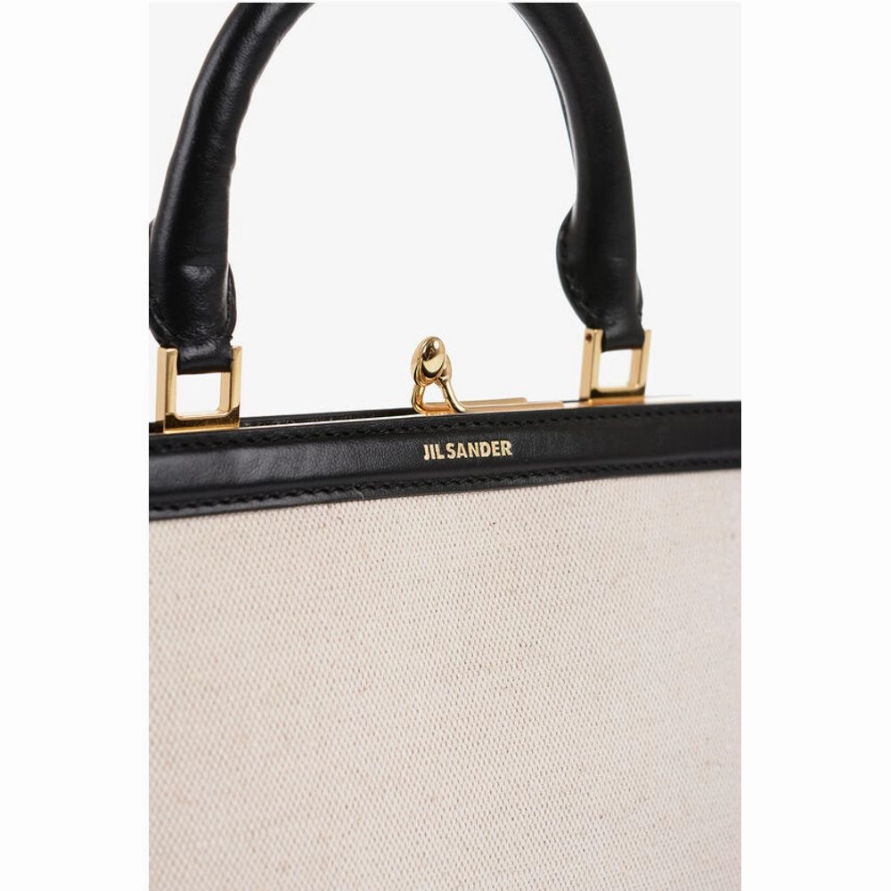 Jil Sander Canvas Minibag with Removable Shoulder Women's Strap