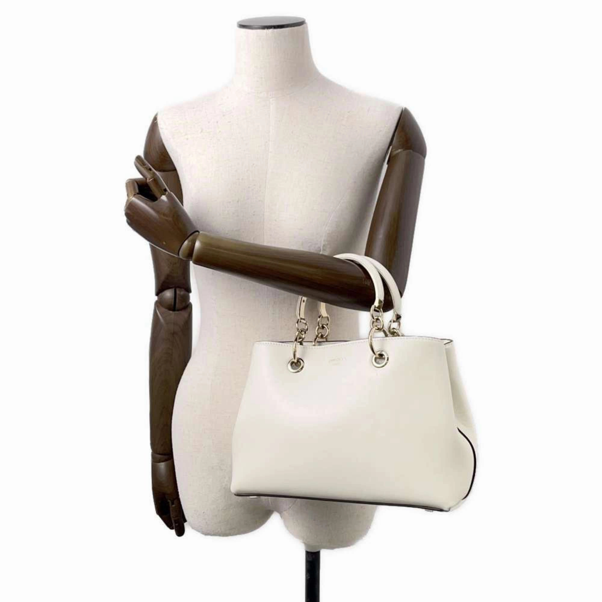 Jimmy Choo Leather Handbag Shoulder Bag (Pre-Owned)