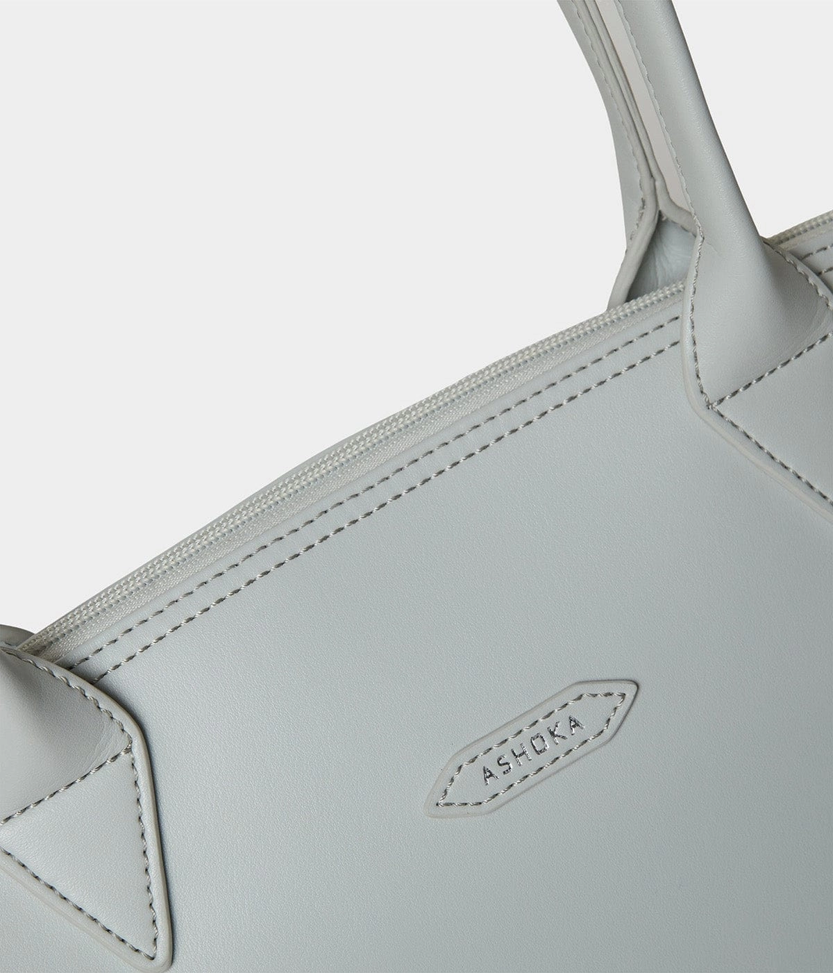 Jolly Apple Skin Vegan Leather Tote | Pearl Grey