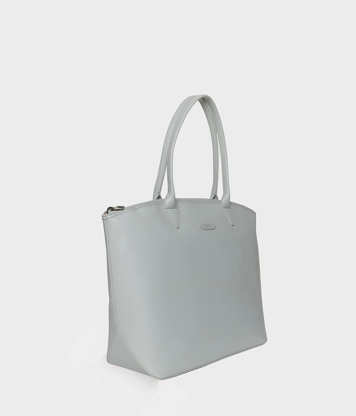 Jolly Apple Skin Vegan Leather Tote | Pearl Grey