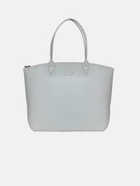 Jolly Apple Skin Vegan Leather Tote | Pearl Grey