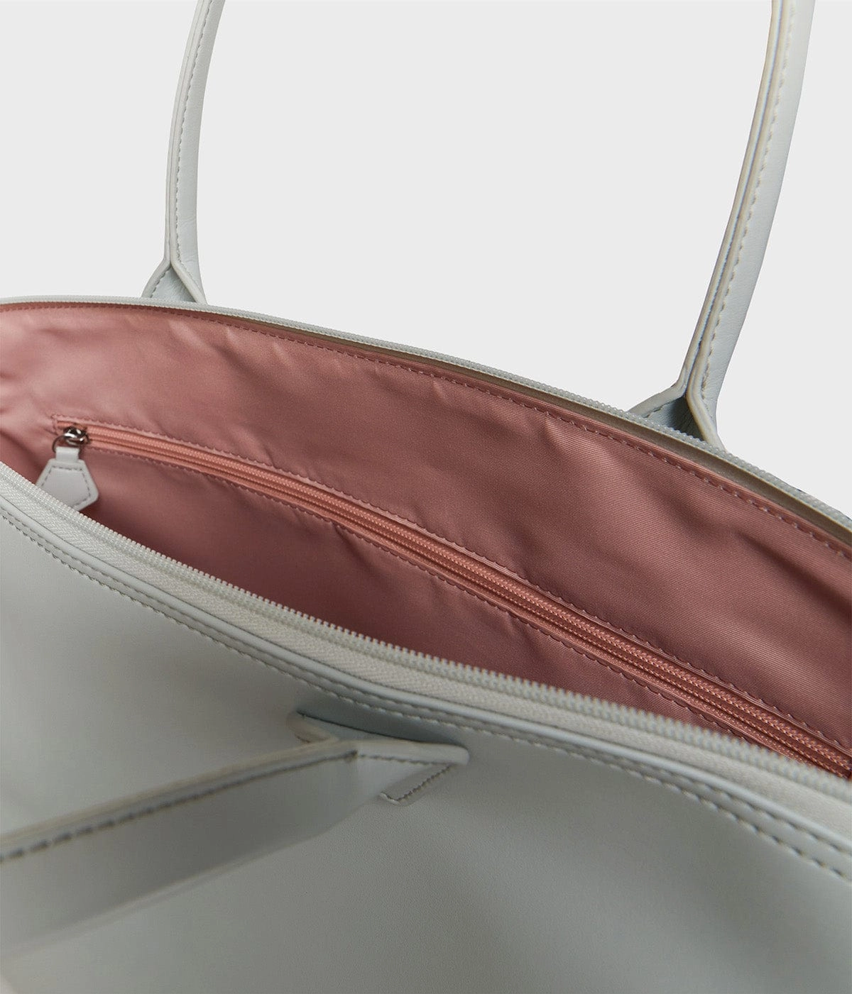 Jolly Apple Skin Vegan Leather Tote | Pearl Grey