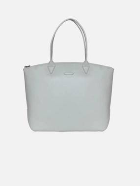Jolly Apple Skin Vegan Leather Tote | Pearl Grey