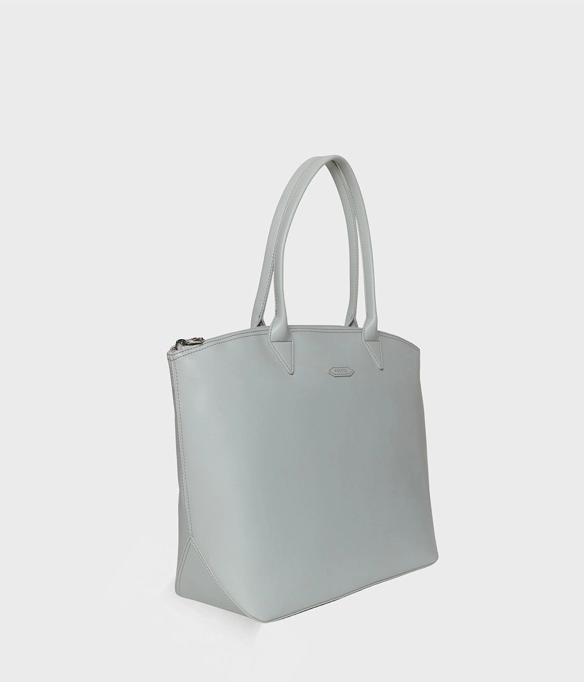 Jolly Apple Skin Vegan Leather Tote | Pearl Grey