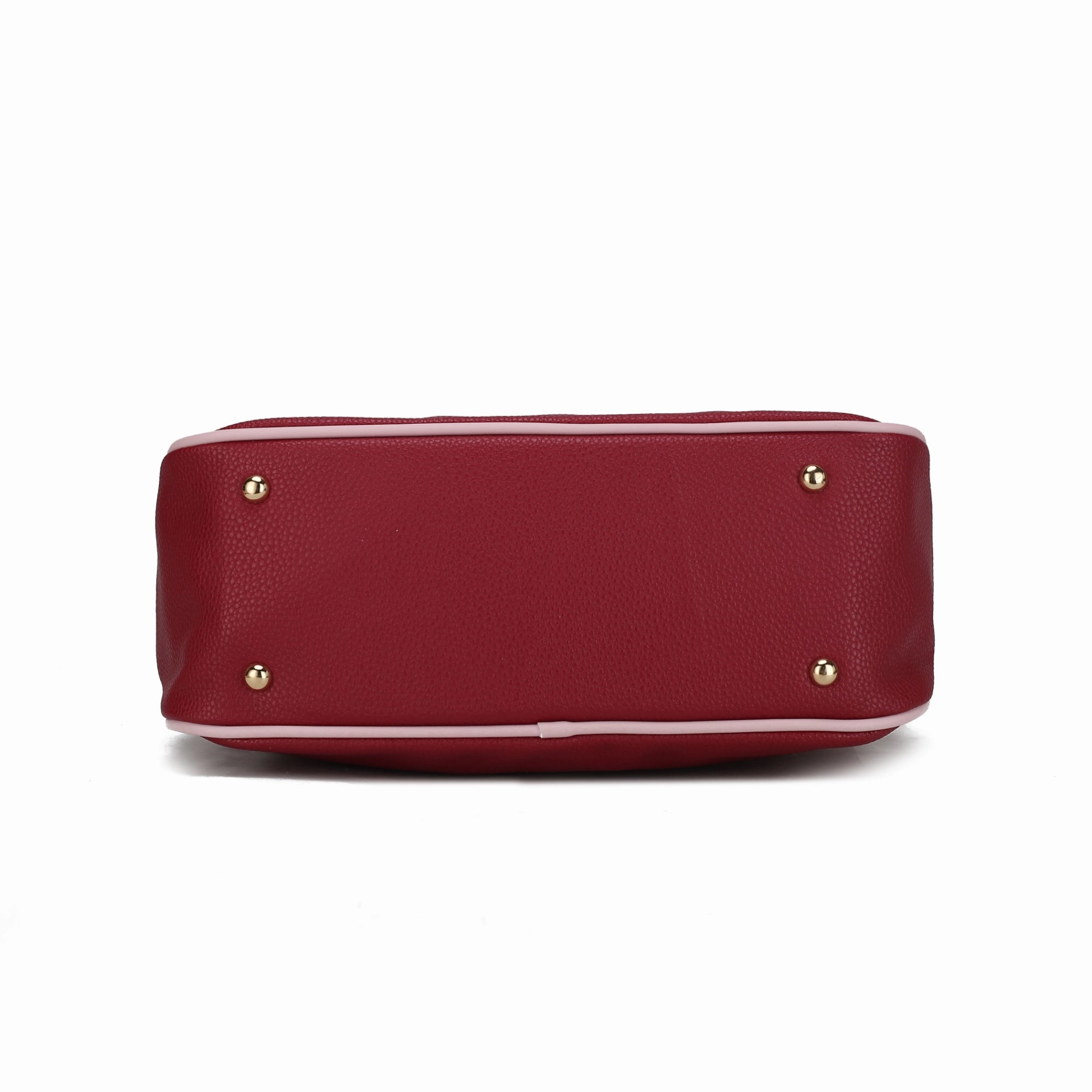 Josie Vegan Leather Color Block Shoulder Handbag