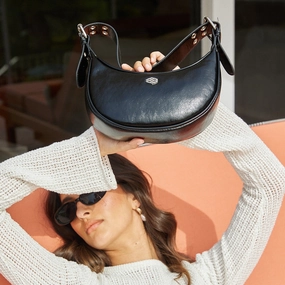 Karma Bag in Black Smooth