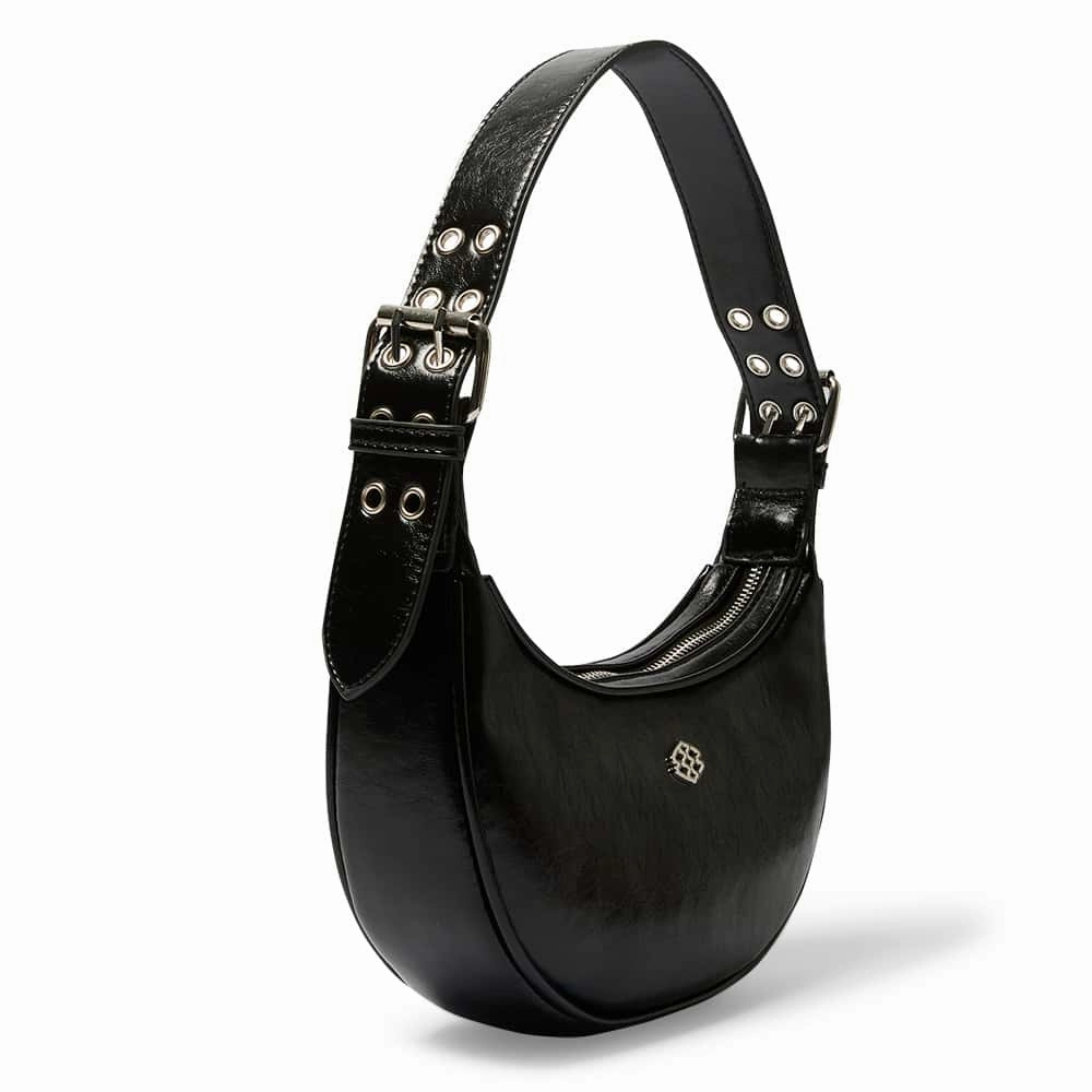 Karma Bag in Black Smooth
