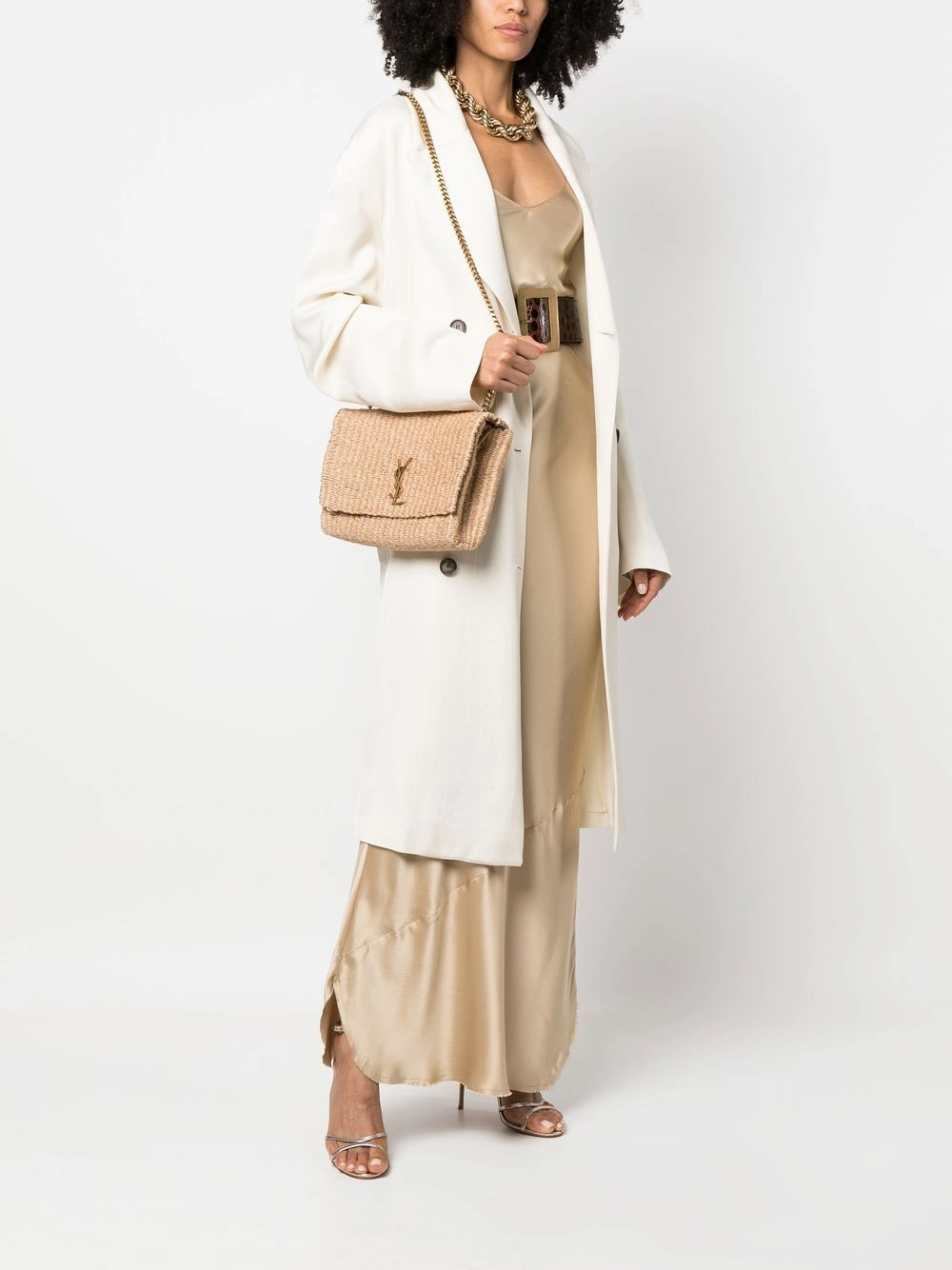 Kate Medium Raffia Handbag