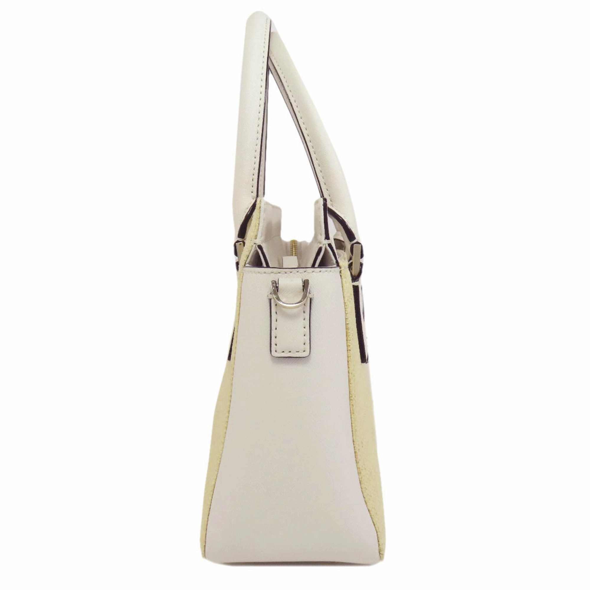 Kate Spade   Leather Raffia Handbag (Pre-Owned)