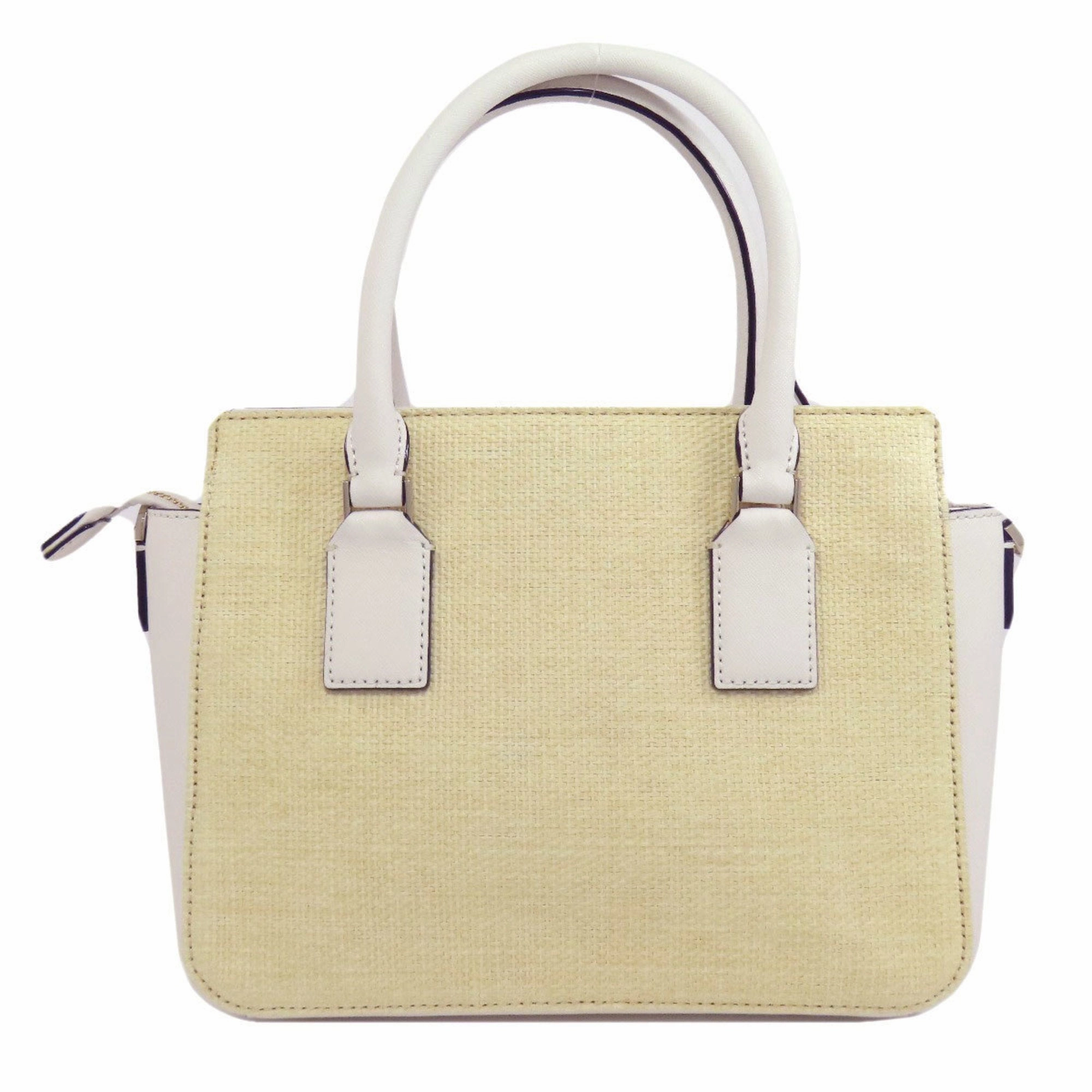 Kate Spade   Leather Raffia Handbag (Pre-Owned)