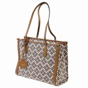 Kate Spade  Jacquard Leather Tote Bag (Pre-Owned)