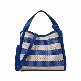 Kate Spade Knott Striped Woven Medium Crossbody Tote
