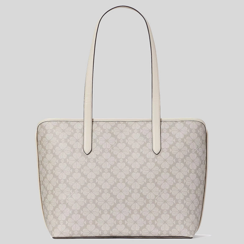 Kate Spade Spade Flower PVC Tote Dark Beige KG086