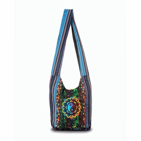 Kathmandu Collection Yin Yang Print Hobo Bag