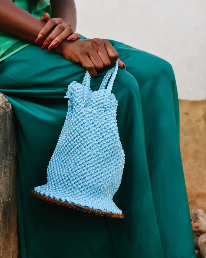 KAYADUA Agudie Round Base Kneated Bucket Handbag