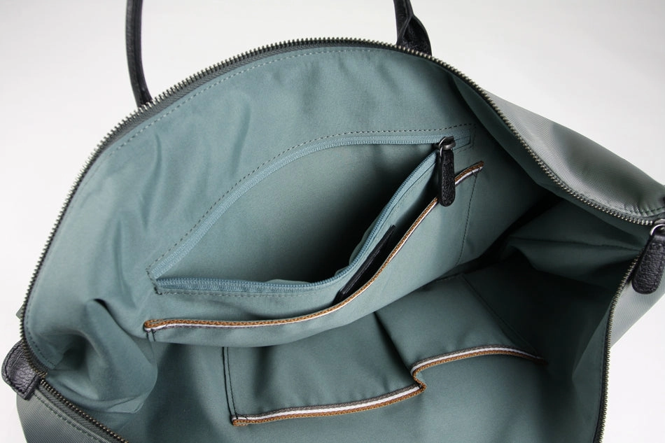 Khaki Womens Nylon Shoulder Totes Khaki Womens Nylon Shoulder Handbag Nylon Handbag Purse for Ladies