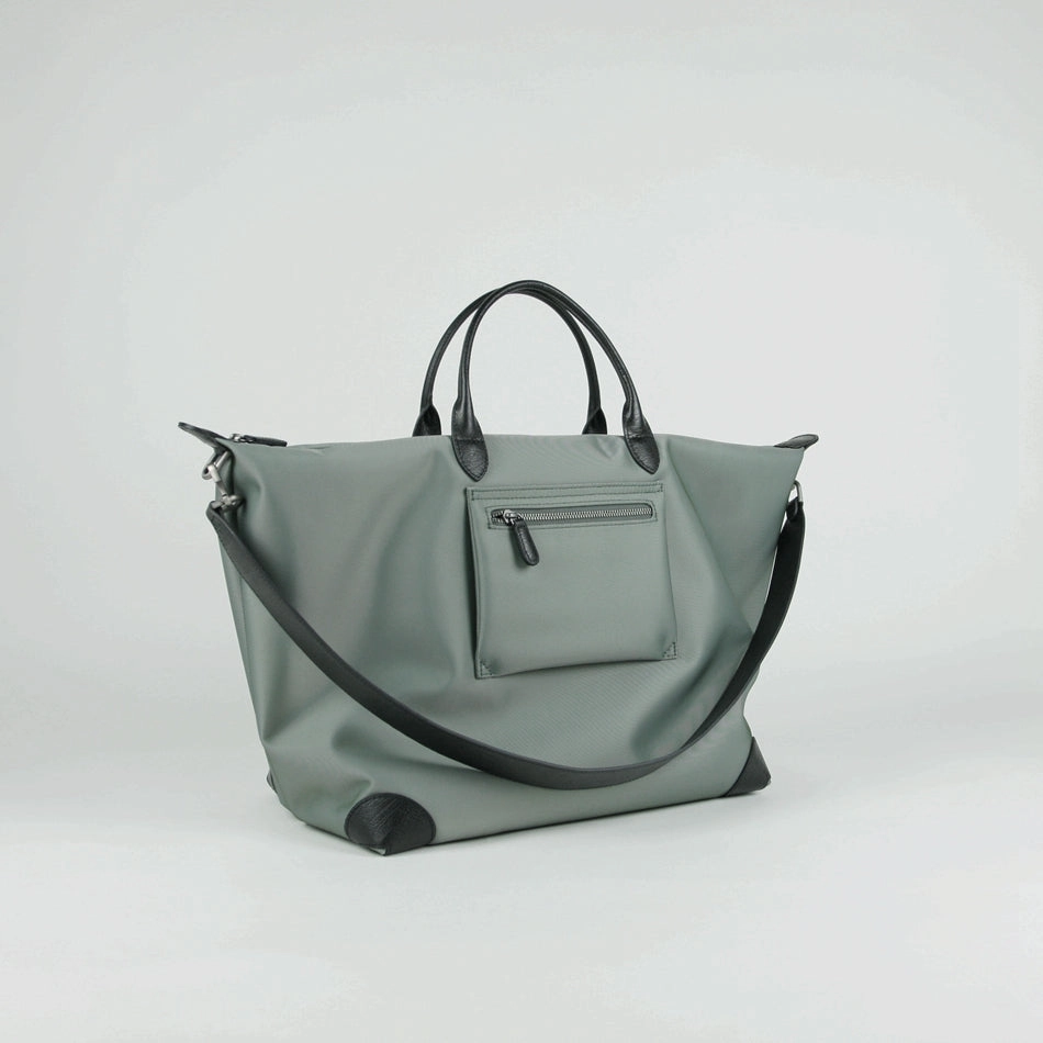 Khaki Womens Nylon Shoulder Totes Khaki Womens Nylon Shoulder Handbag Nylon Handbag Purse for Ladies