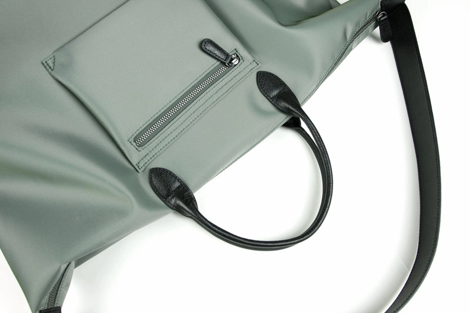 Khaki Womens Nylon Shoulder Totes Khaki Womens Nylon Shoulder Handbag Nylon Handbag Purse for Ladies