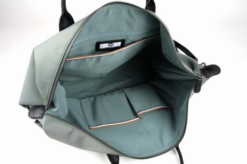 Khaki Womens Nylon Shoulder Totes Khaki Womens Nylon Shoulder Handbag Nylon Handbag Purse for Ladies