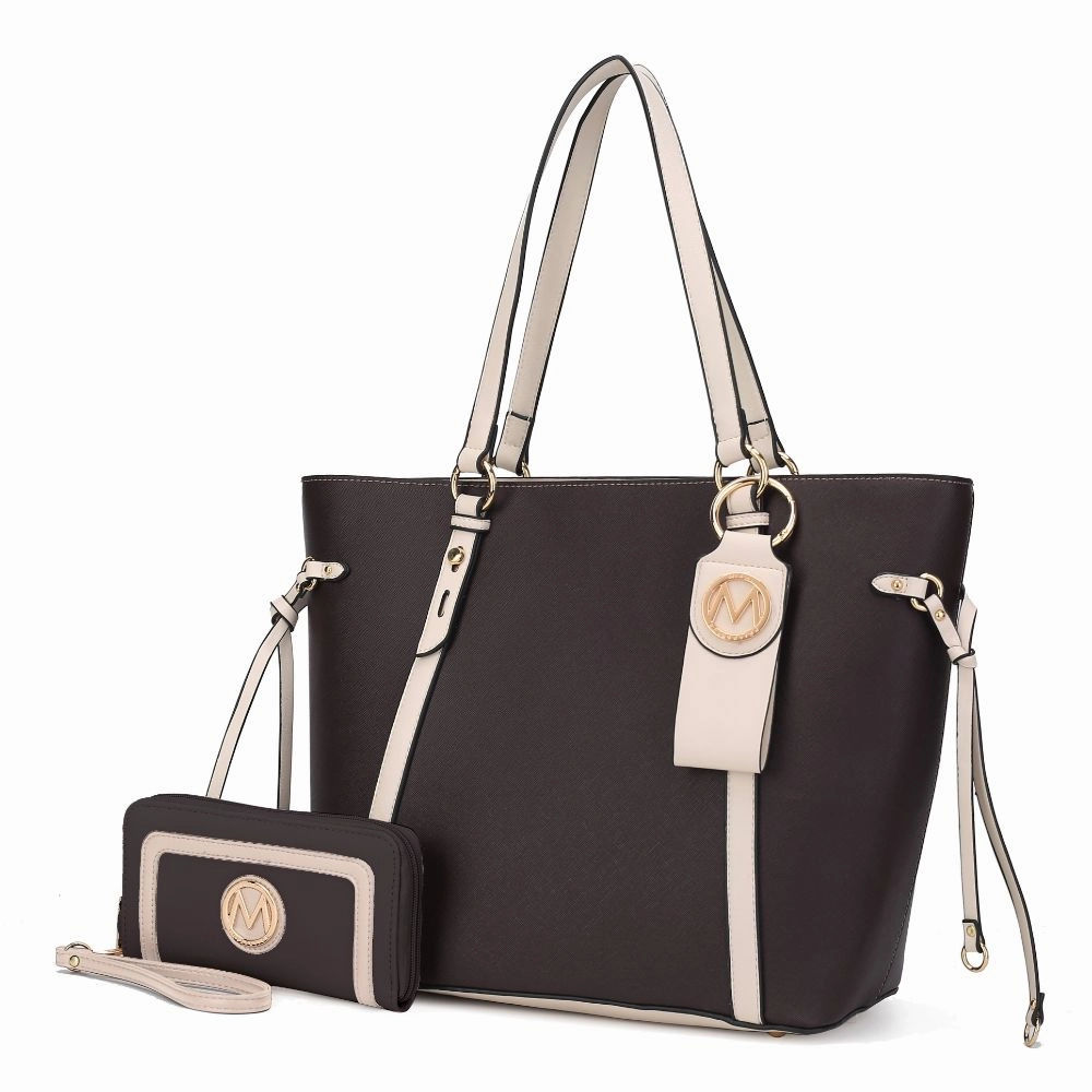 Kioea Tote with Wallet & Detachable Key-Ring Set