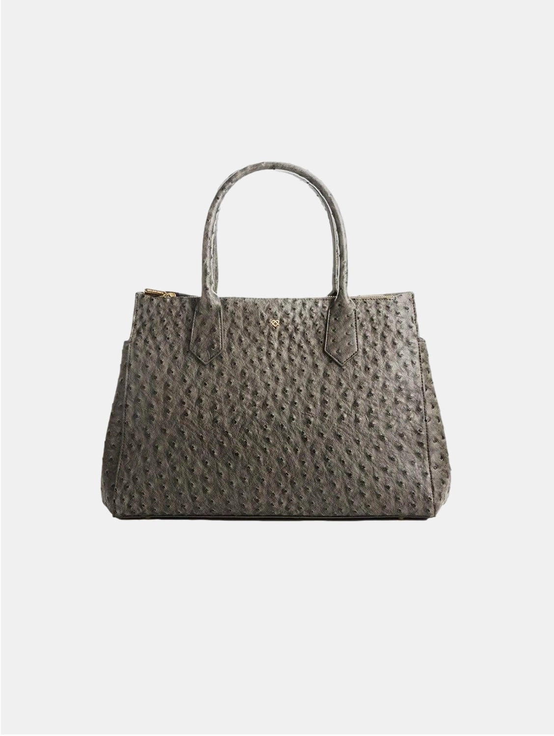 Koko Vegan Embossed Leather Handbag | Dark Grey