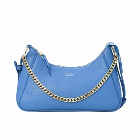 Kyra Women's Ivy Calf Handbags Sky Blue
