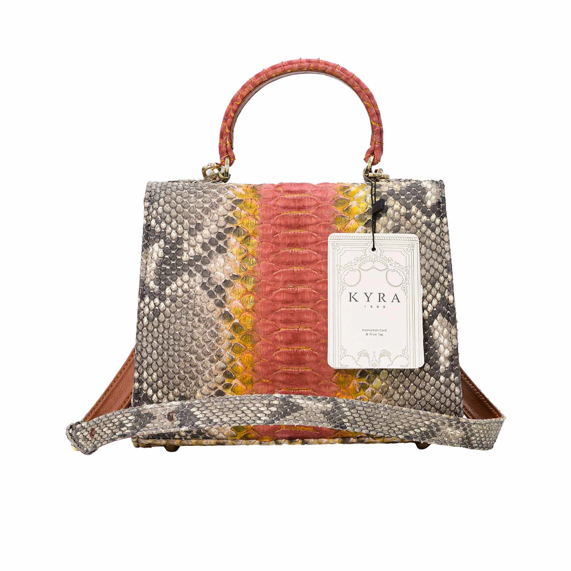 Kyra Women's Luna Handbags Natural Middle Brown