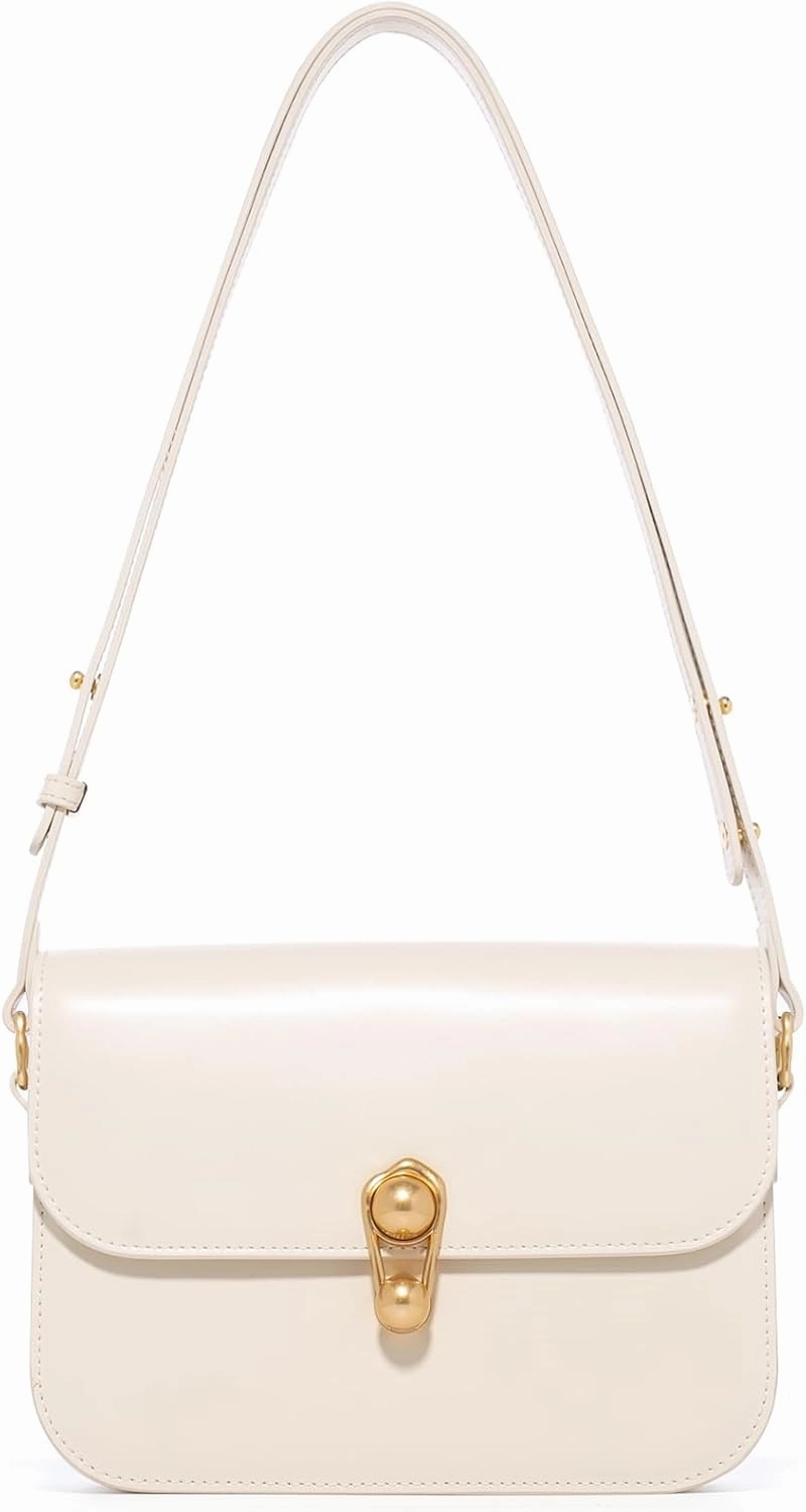 LA'FESTIN Leather Purse Small Bags For Women: Black Shoulder Handbags Crossbody Bag