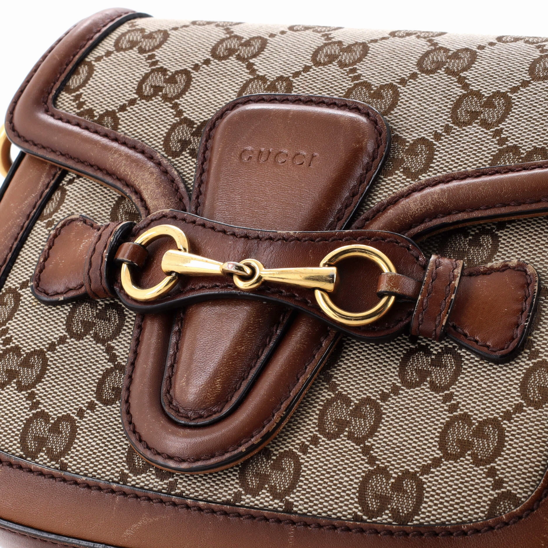 Lady Web Shoulder Bag GG Canvas Small