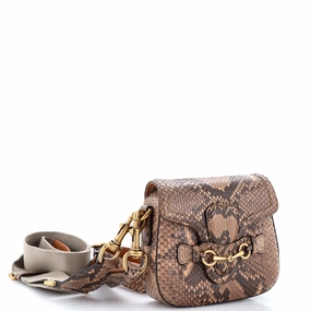 Lady Web Shoulder Bag Python Medium
