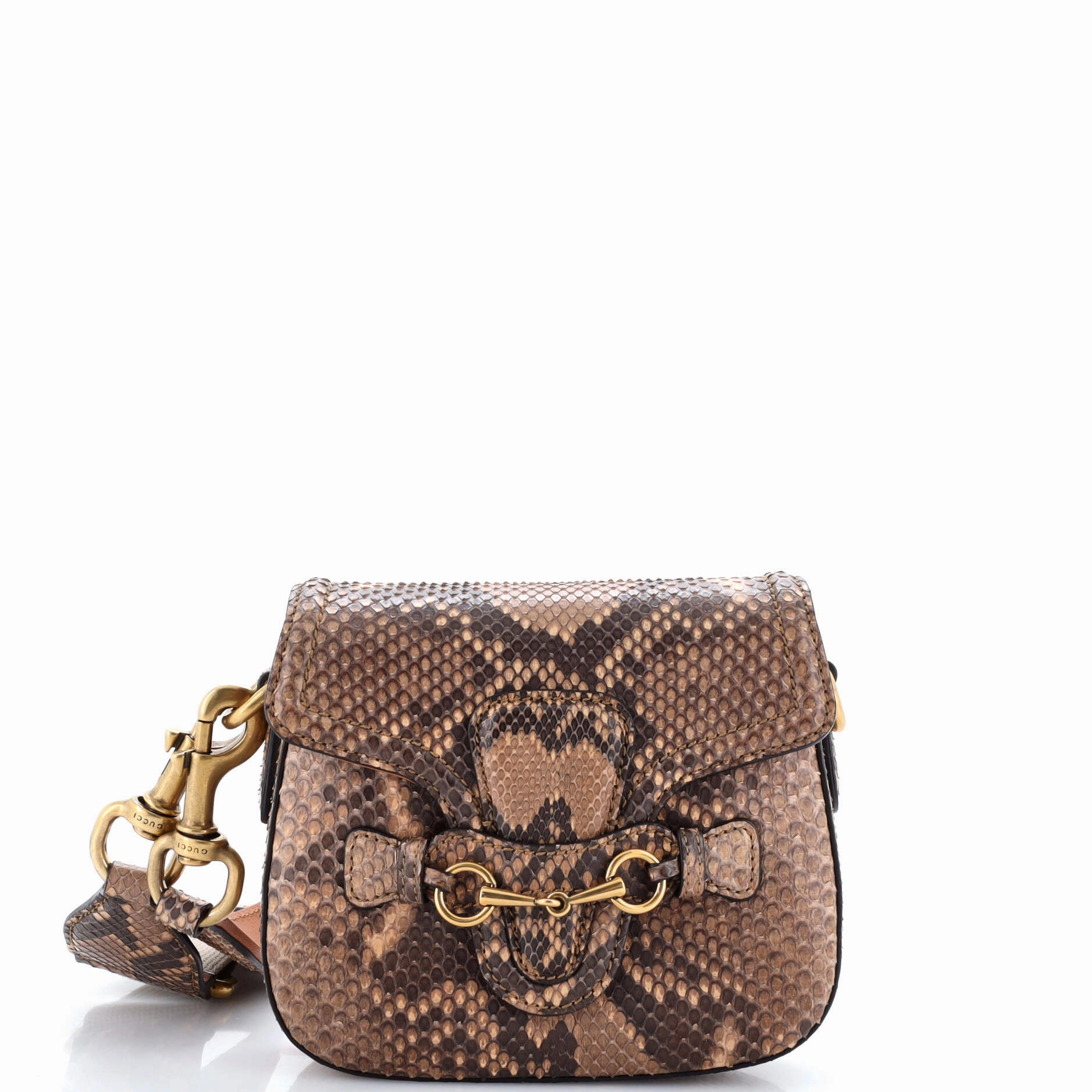 Lady Web Shoulder Bag Python Medium