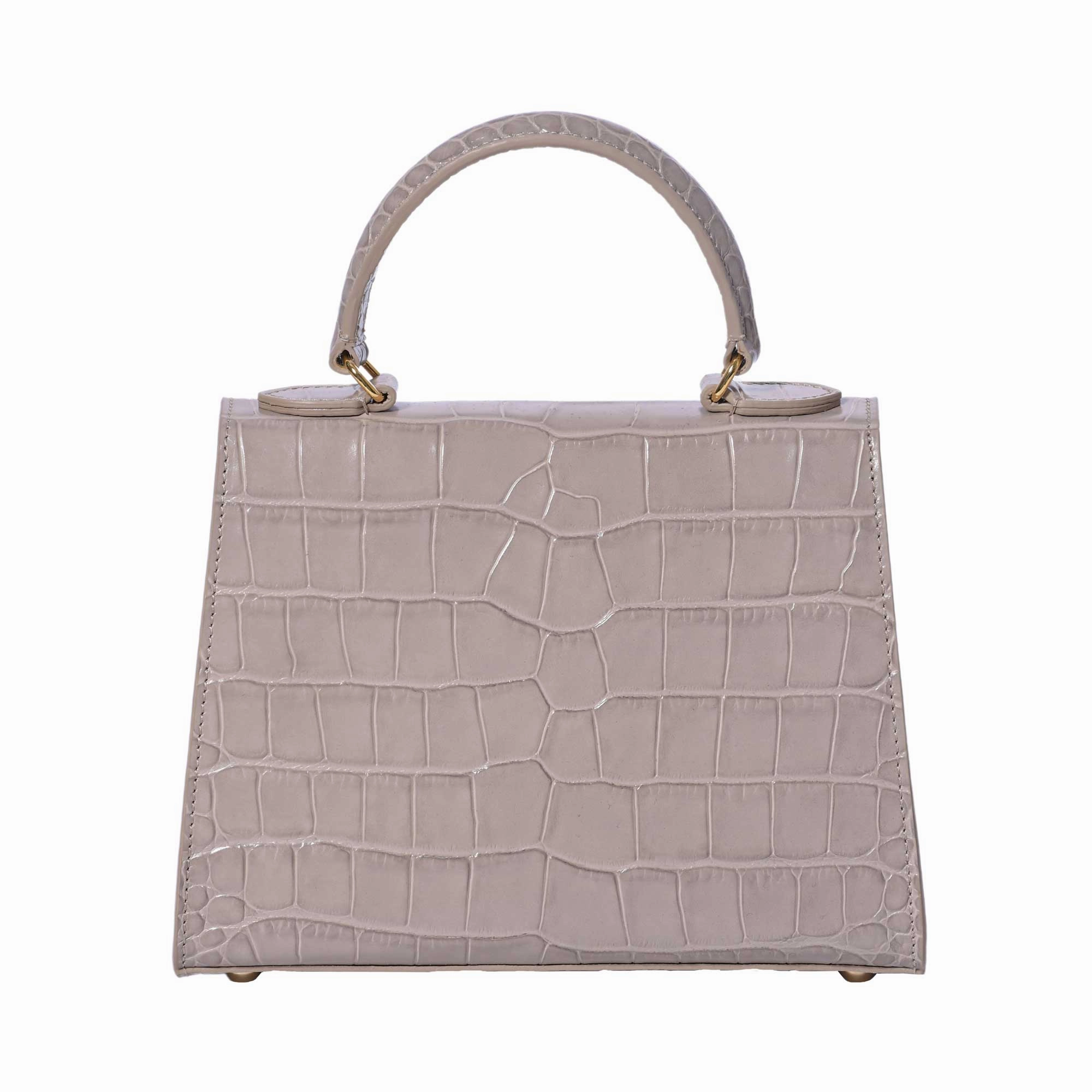 Lalage Fonteyn Medium Top Handle Handbag with optional crossbody strap