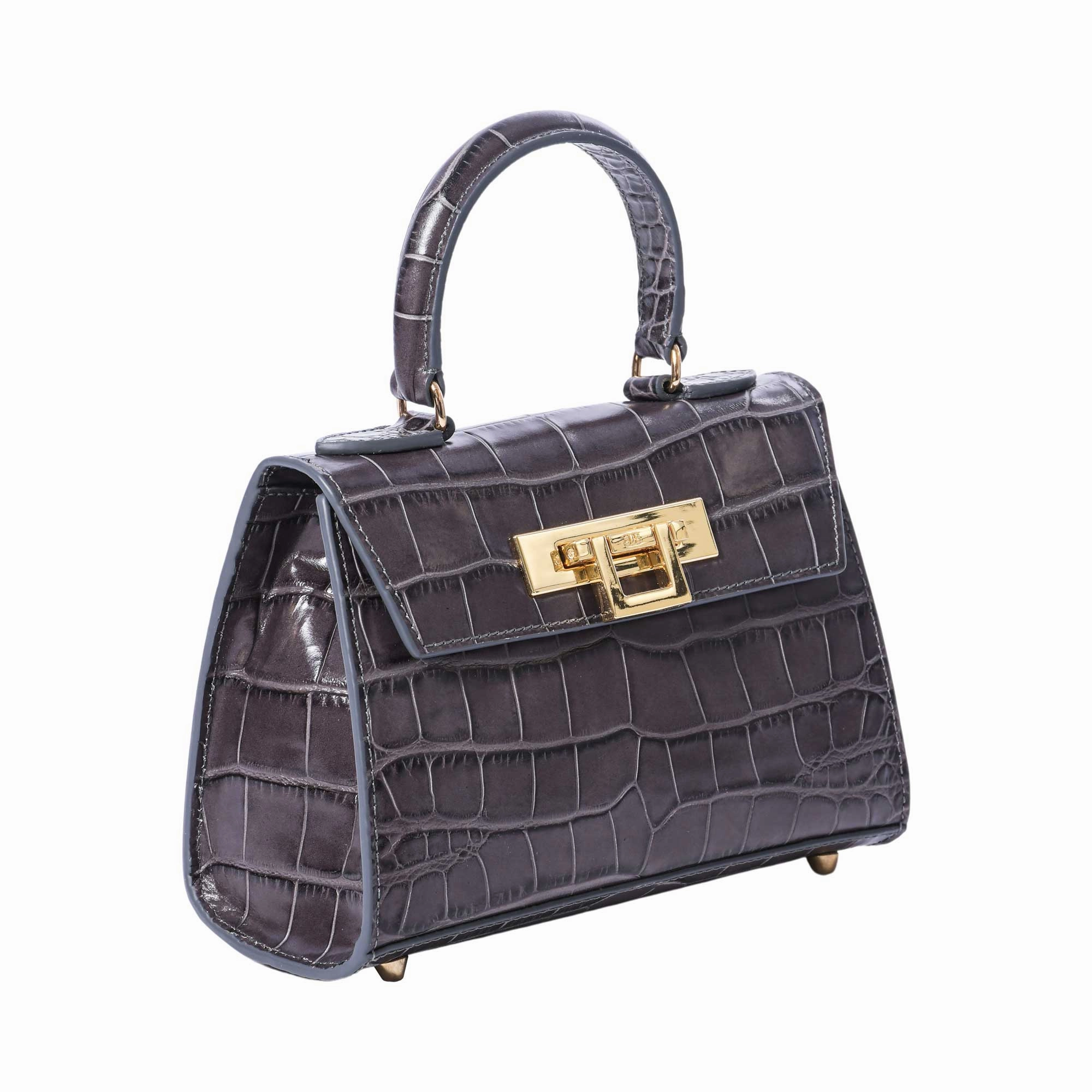 Lalage Fonteyn Small top handle Handbag with optional crossbody strap
