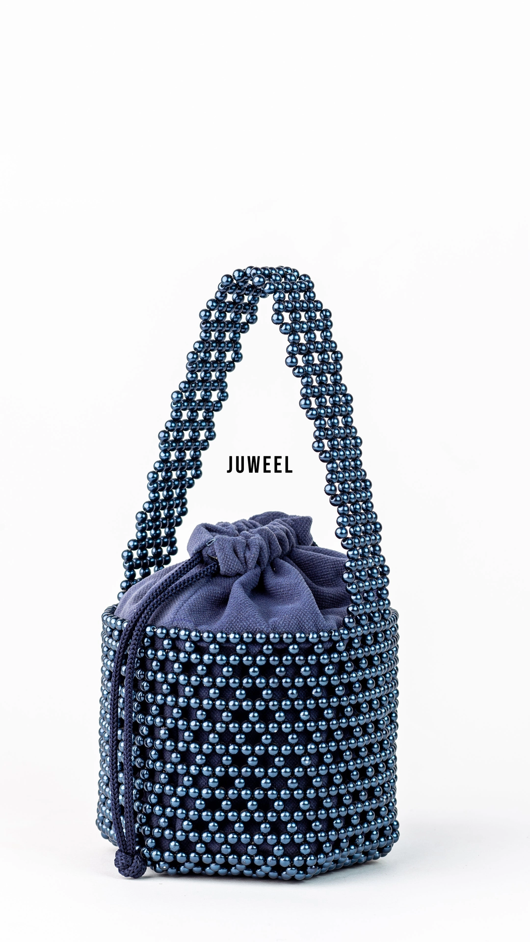 Lartaley Beaded Mini Bucket Bag - Yellow