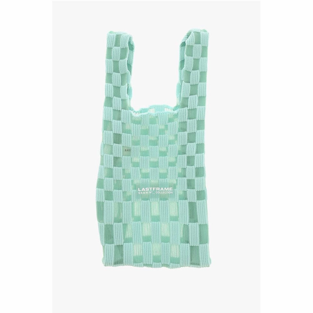 Last Frame Two-Tone Checked Tote Bag