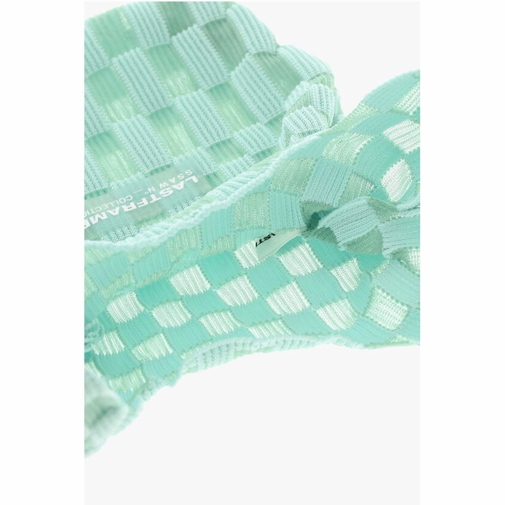 Last Frame Two-Tone Checked Tote Bag