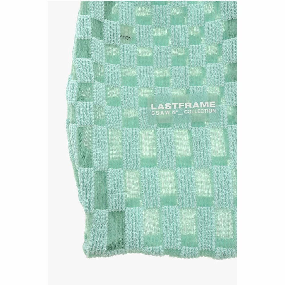 Last Frame Two-Tone Checked Tote Bag