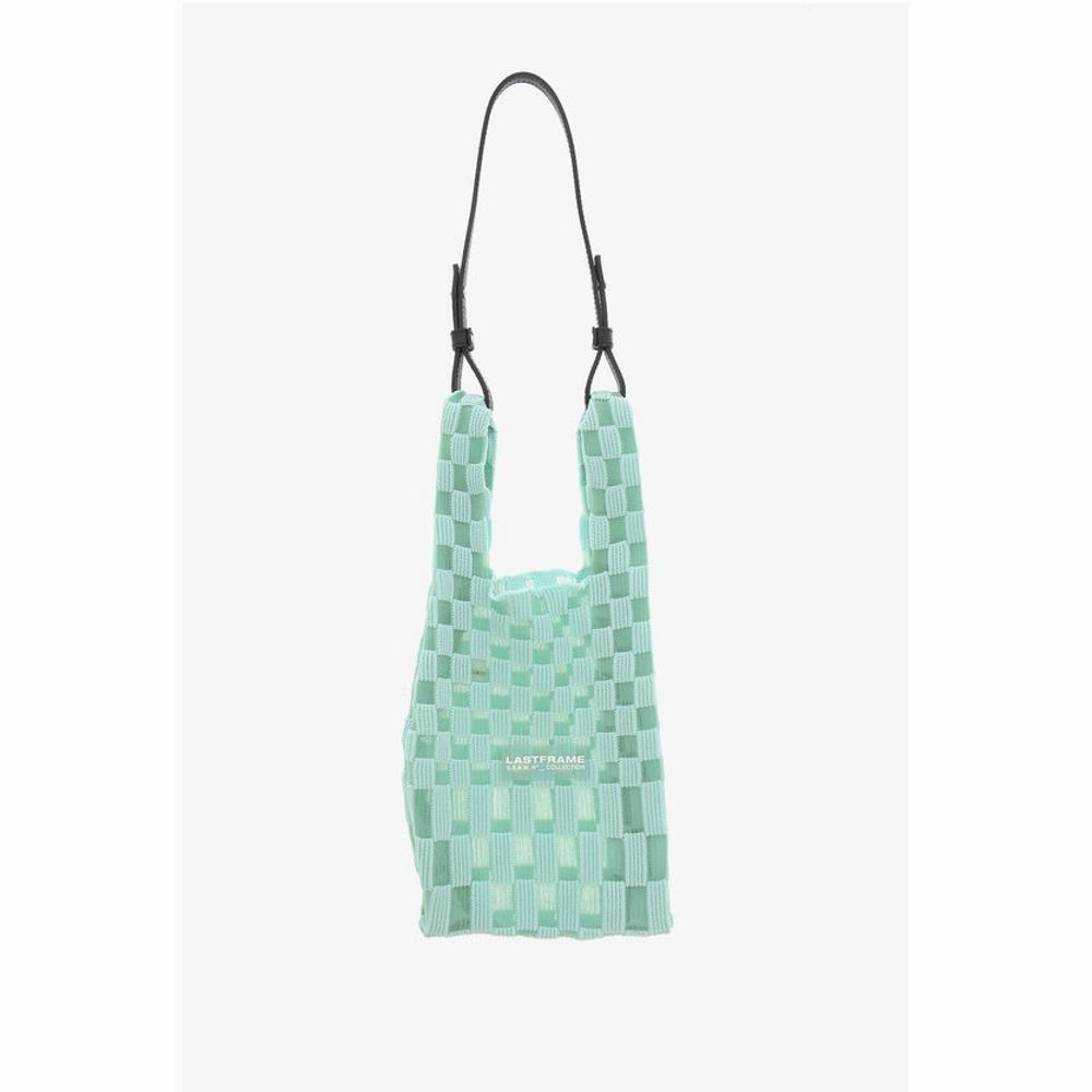 Last Frame Two-Tone Checked Tote Bag