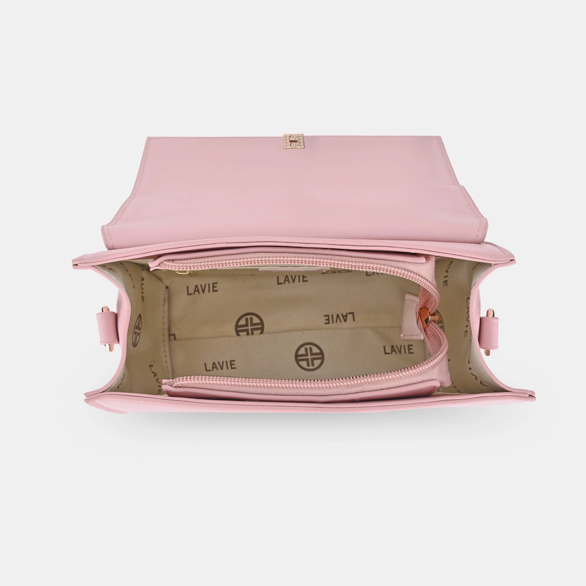 Lavie Luxe Merci Pink Small Women's Flap Satchel
