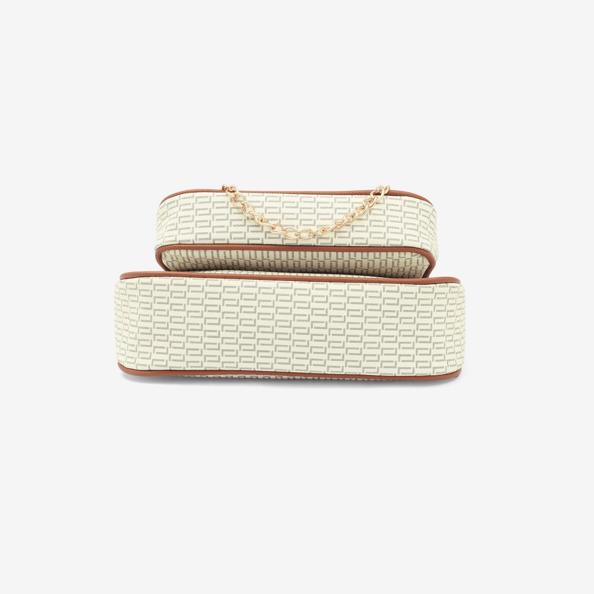 Lavie Luxe Monogram Chunk24 3Pc Off White Small Women's Sling