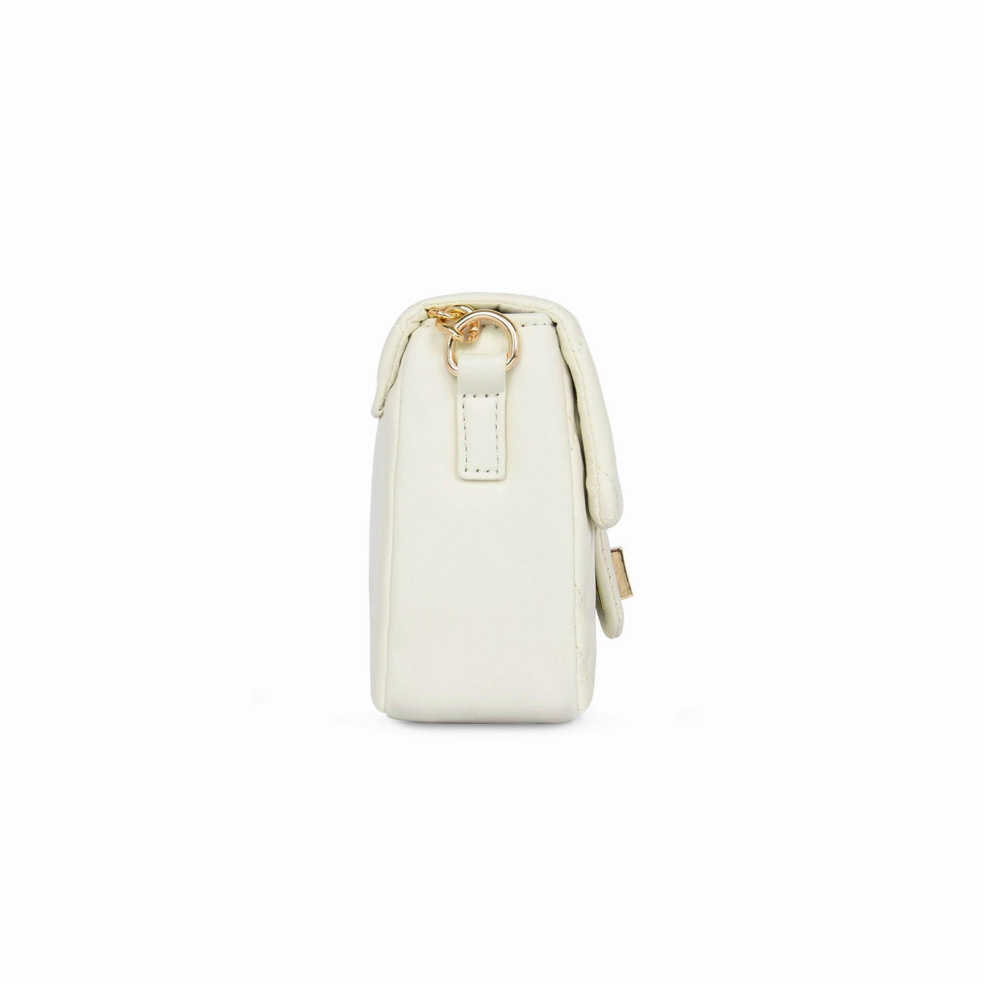 Lavie Luxe Off White Small Women's Chan Flap Sling Bag