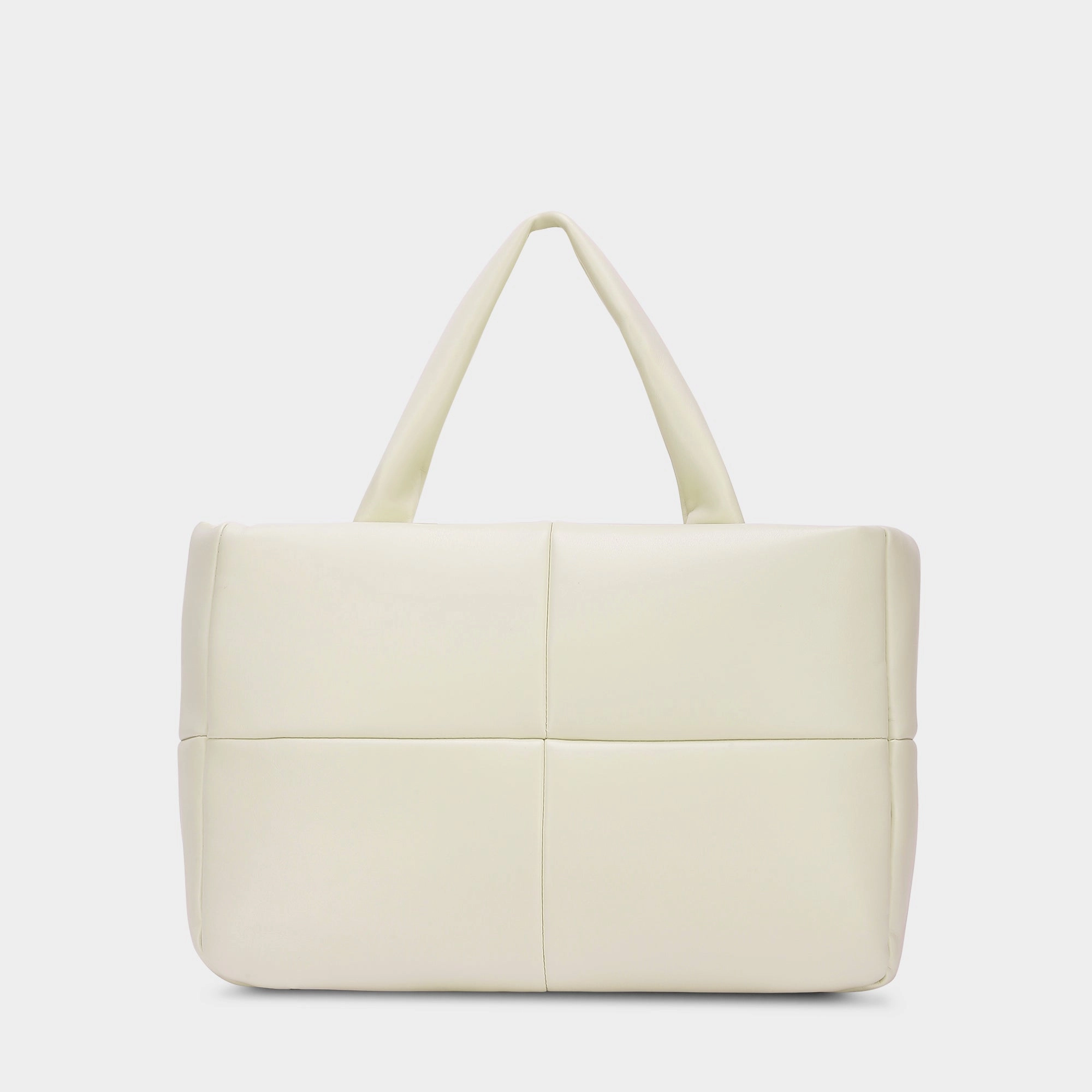 Lavie Luxe Puff Off White Small Women's Tote