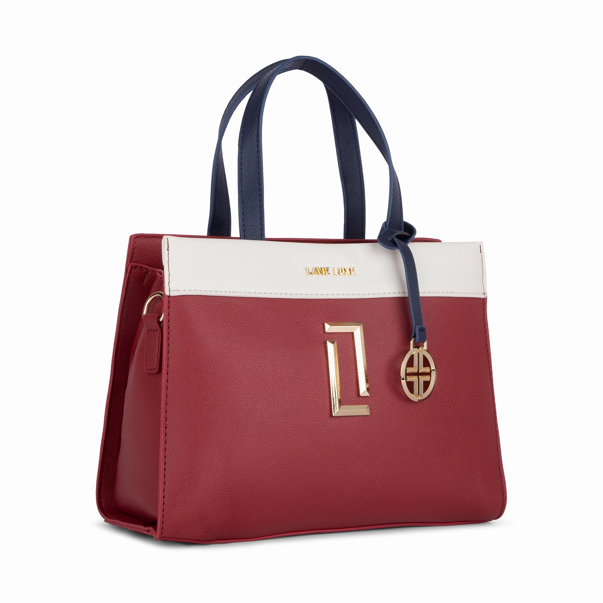 Lavie Luxe Red Medium Women's Gehry Satchel Bag