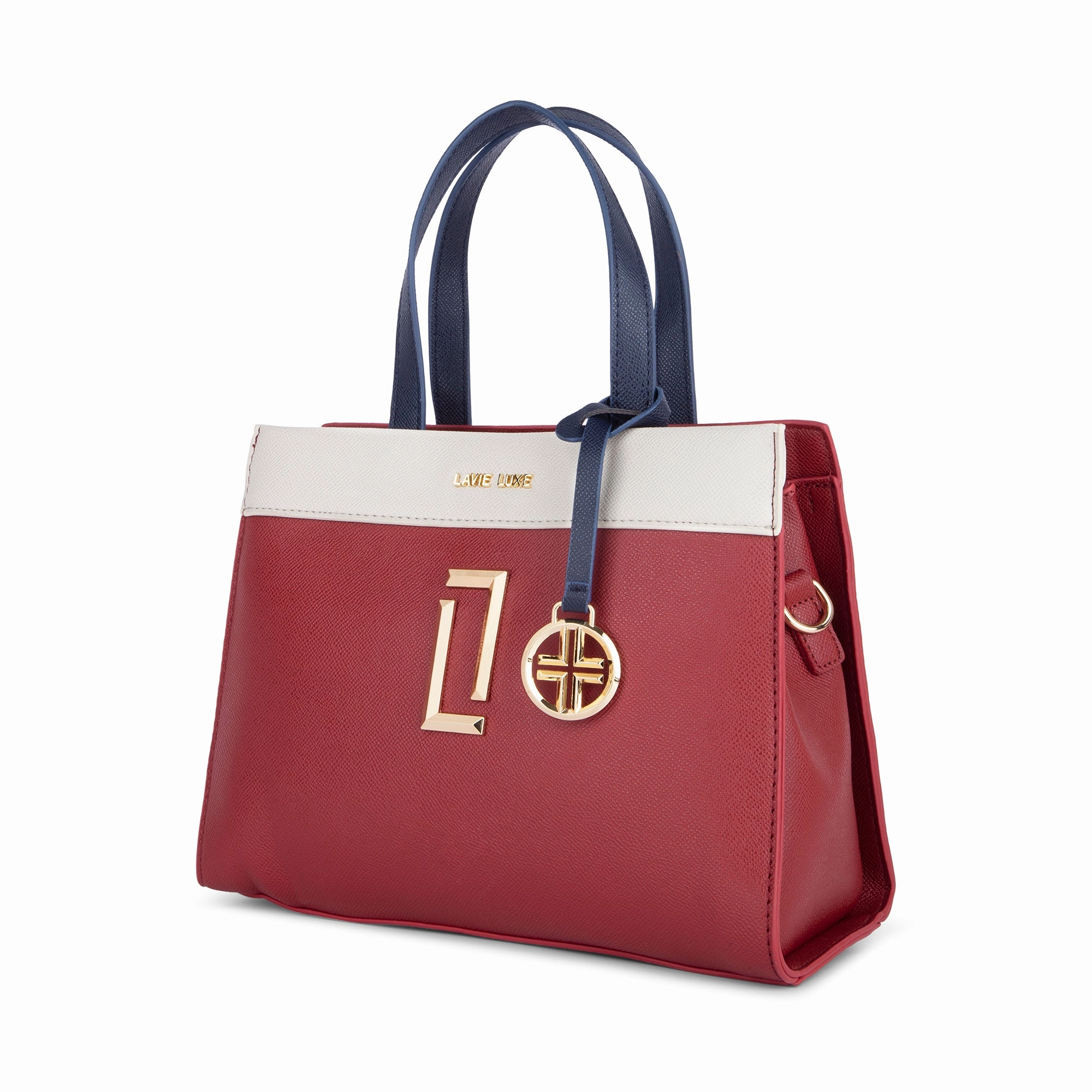 Lavie Luxe Red Medium Women's Gehry Satchel Bag