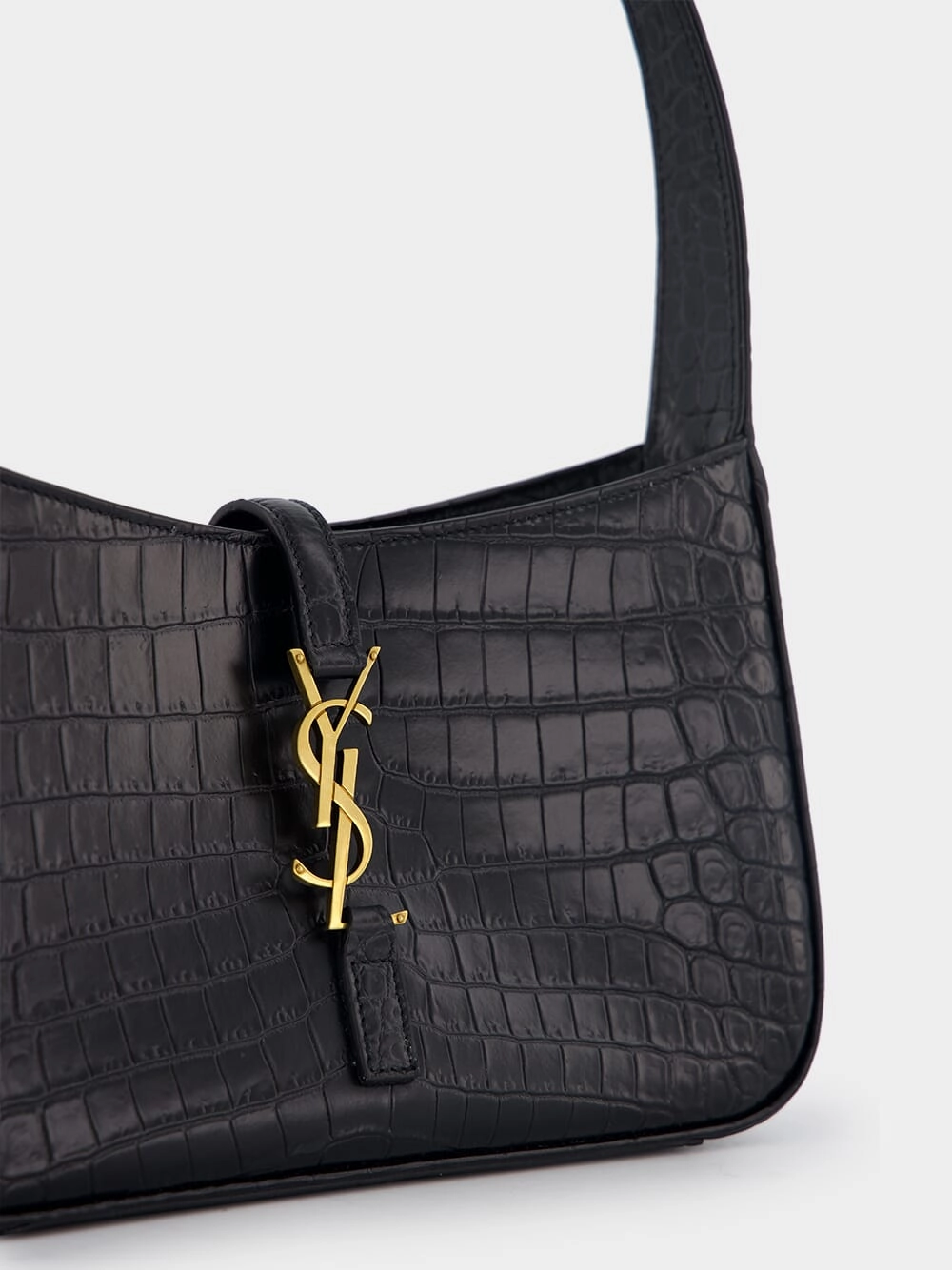 Le 5  7 Crocodile-Effect Shoulder Bag