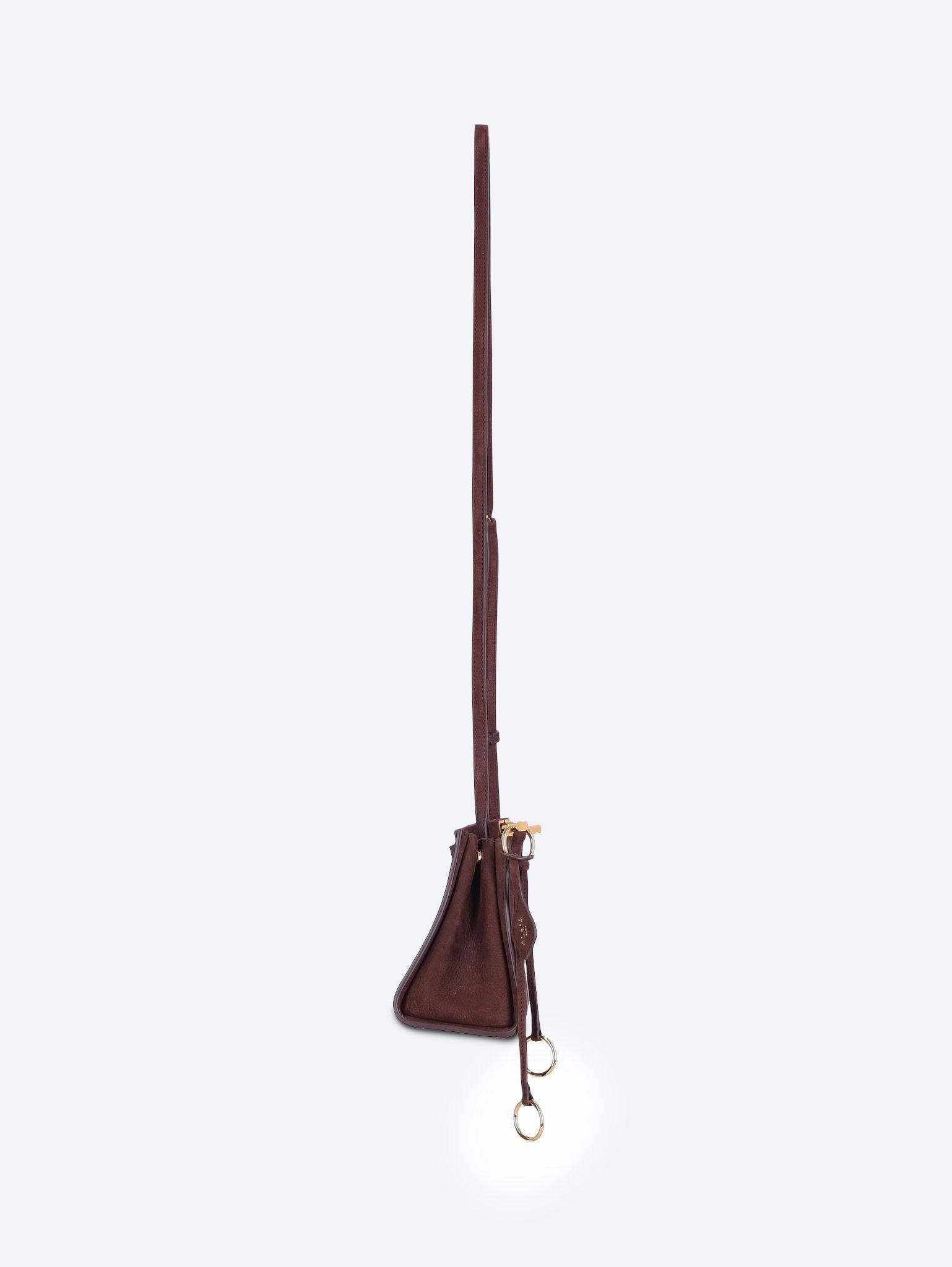 Le click small square bag in nubuck